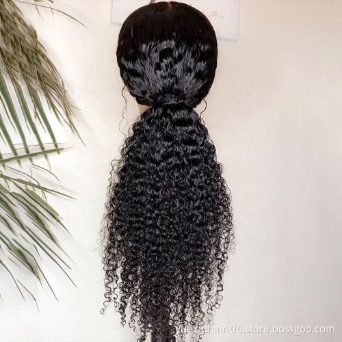 Wigs Vendor Wholesale Cheap Natural Human hair Curly 13X4 13X6 Lace Front Womens Wigs 100% full lace human hair wig